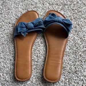 Denim sandals